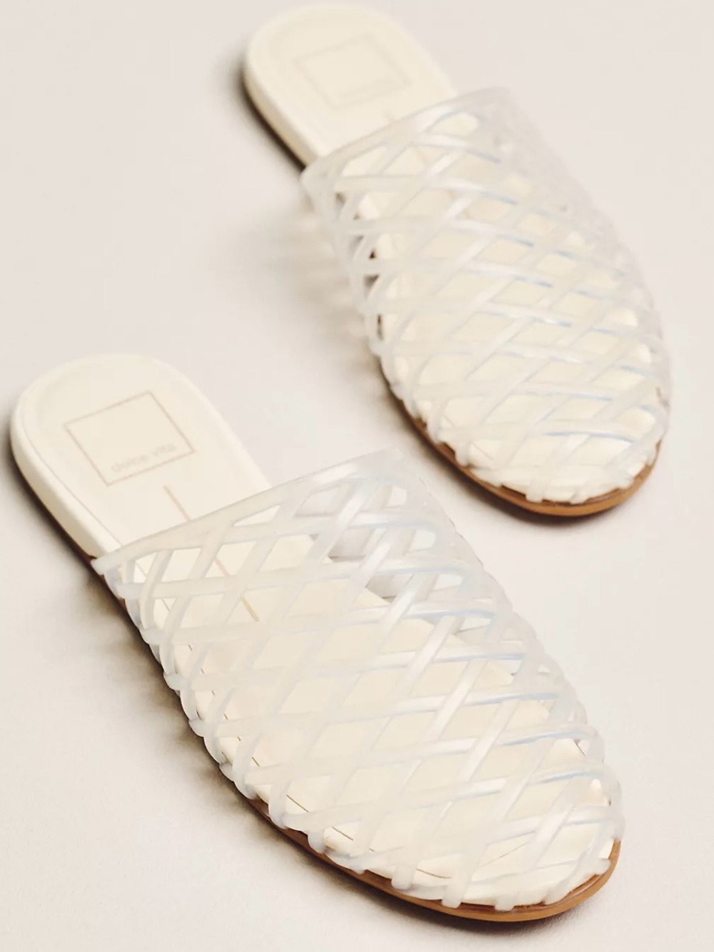 Dolce Vita “Ginna” Woven Slide in Crystal Jelly - NWT